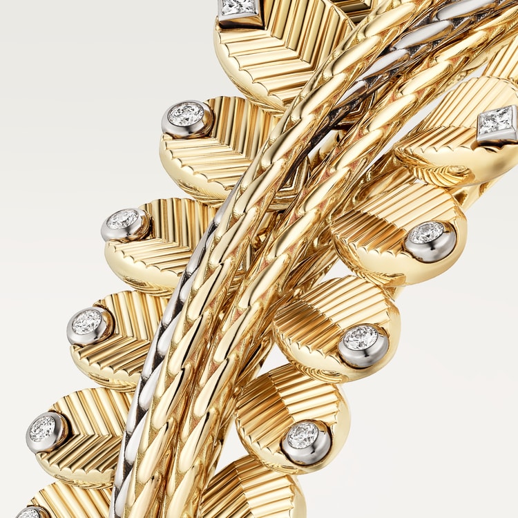 Cartier Grain de Café bracelet, diamonds - Image 6